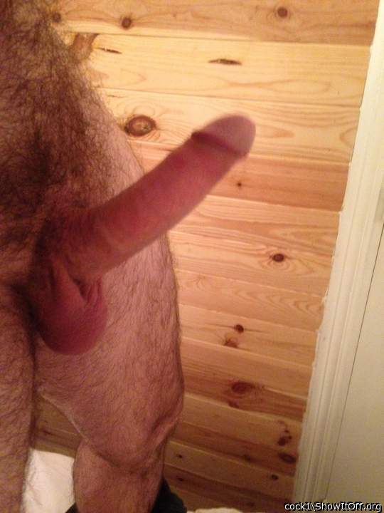 Damn nice big stiffy and hanging balls     