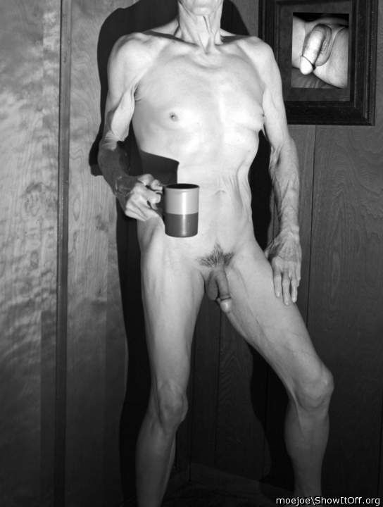 Having a coffee...in monochrome....