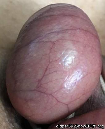 Skin stretched tight, perfect for licking and sucking!      
