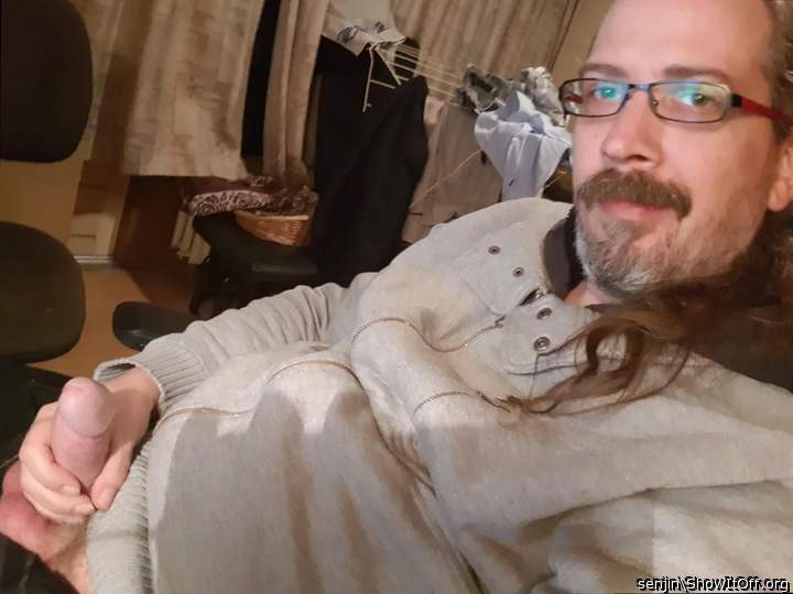 Jerking off for all to see