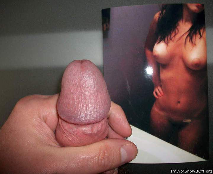 Nude glans and retracted foreskin (closeup)
