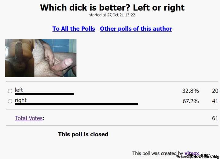 Who has better cock? left-Blackindianlund right-Vitezx