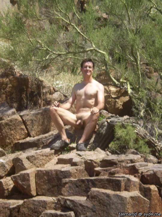 just me nude in the desert