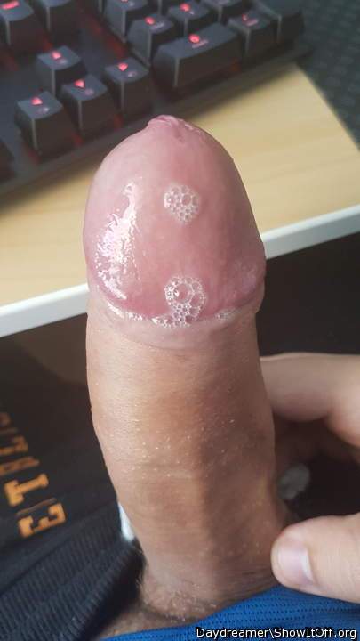 Precum after long edging
