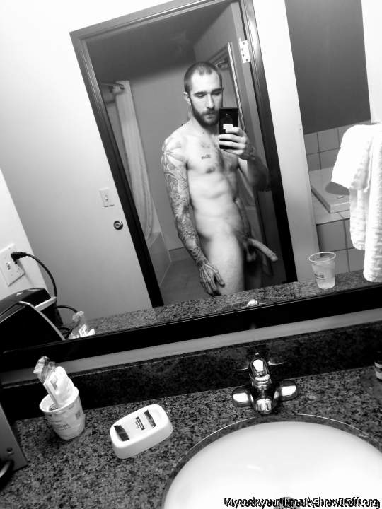 Fuck your so big!  sexy tats too 