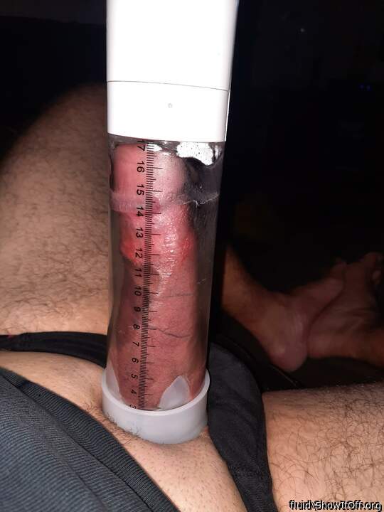 Photo of a boner from fluid