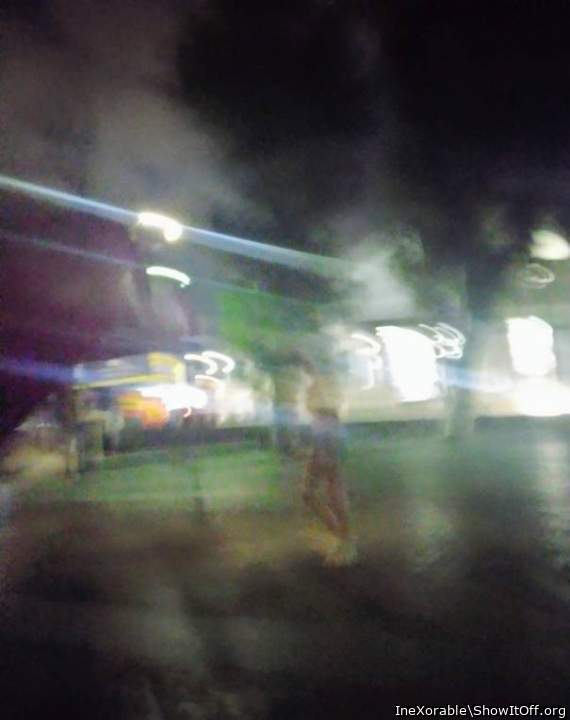 This lucky girl see me to masturbating and the wets run on her thighs!