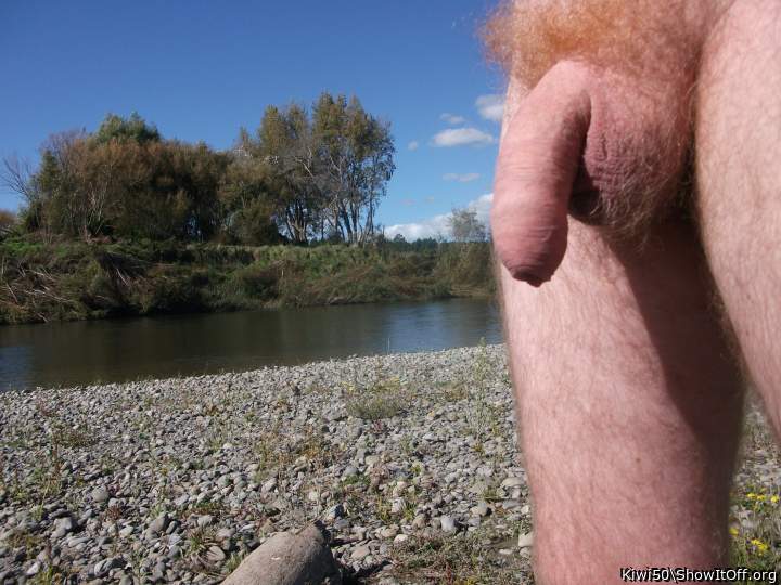 Down by the river side.