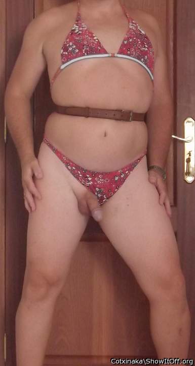 with my stepdaughter bikini