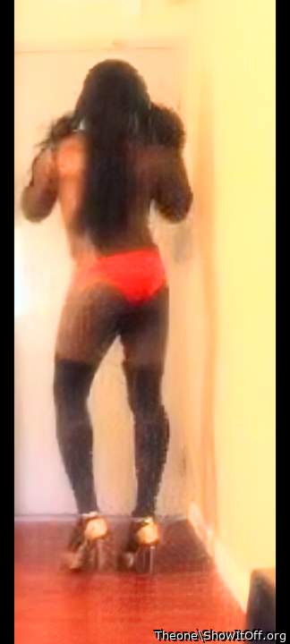 Damm I'm really a thick ass  man turned CD  u see my Bitch ass