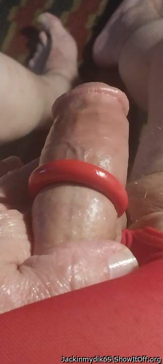 Awesome ringed cock, feels so very good.      