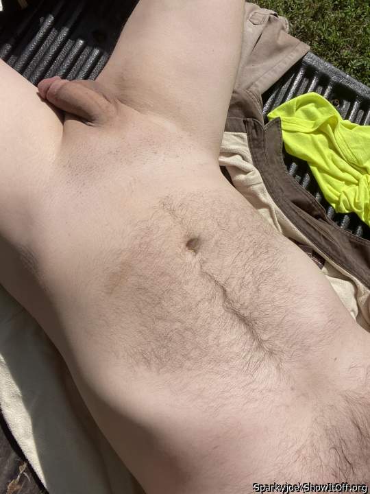 Sensuously delightful body, lightly hairy in the right place