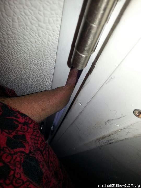 In the door