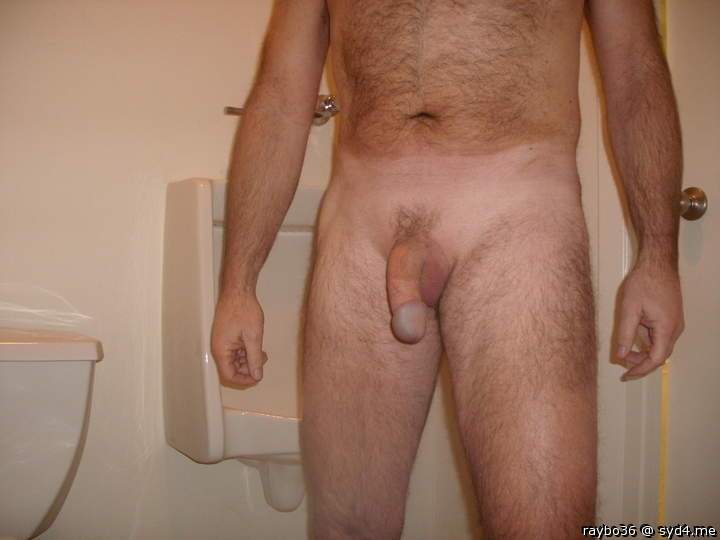 posing after peeing