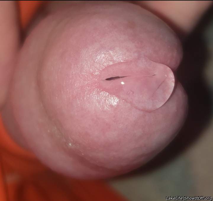 What a fine precumdrop - can I lick it off ?   
