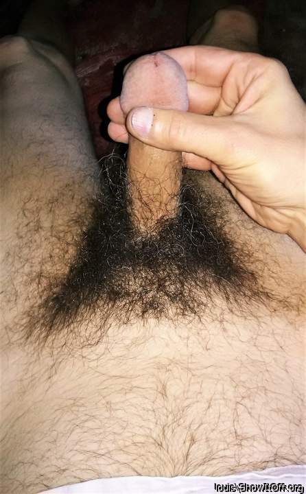 nice bush, penis, and pee hole!