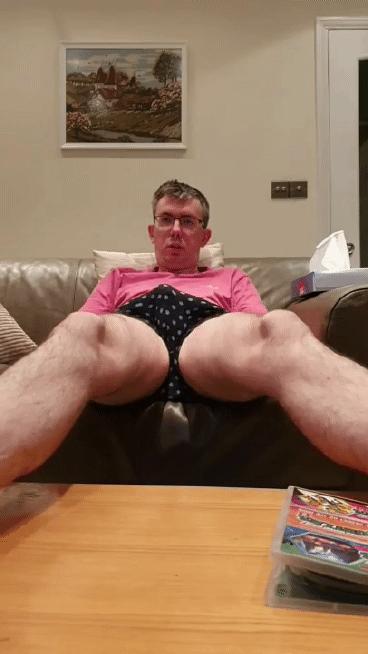When you spread your long hairy legs like that and expose yo