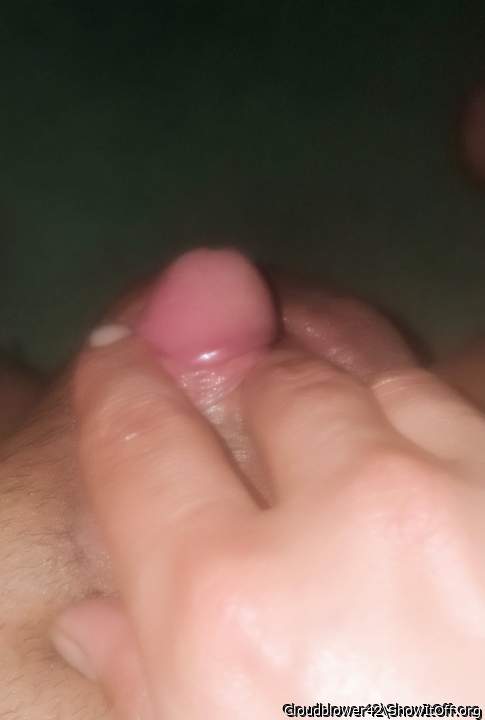 Rubbing my wet clit