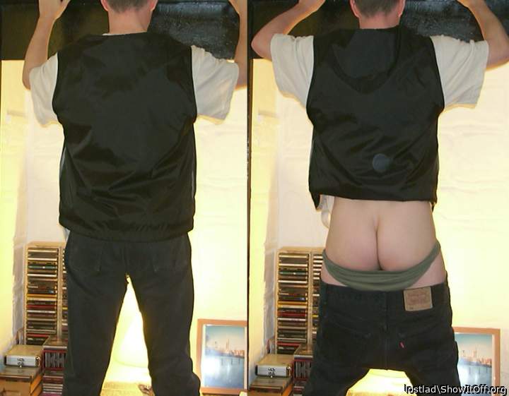 trousers and pants yanked down