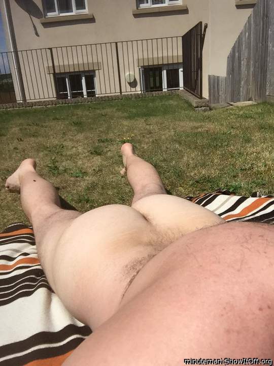 Great view!  Glad you don't shave that hair  