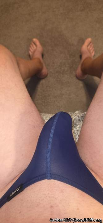 New Navy blue thong