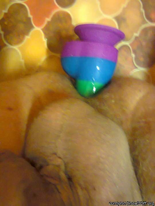 Pride dildo in ass