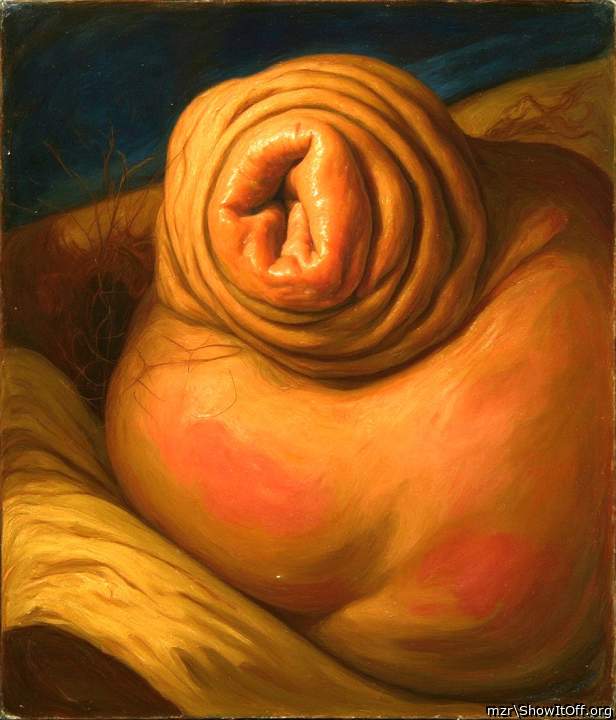 Art picture uncut foreskin closeup