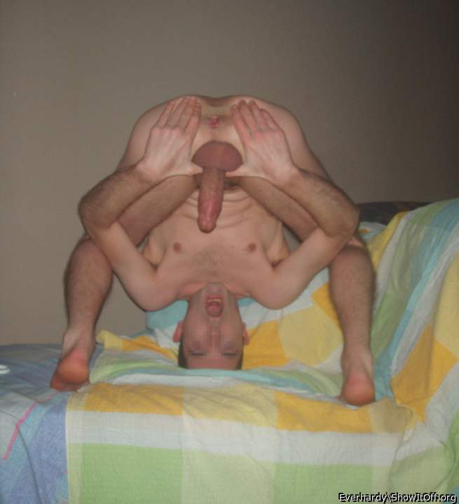 My shaved ass and hard cock