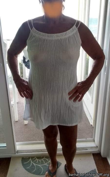 My cover-up to answer the door in.