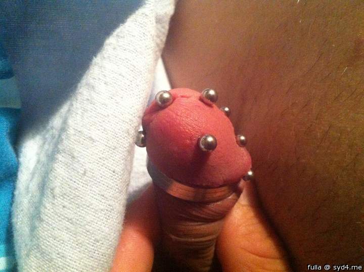 multiple knob piercings