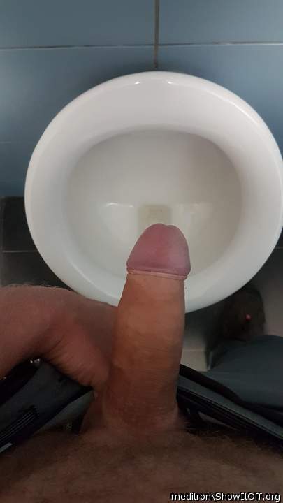 boner on urinal at work