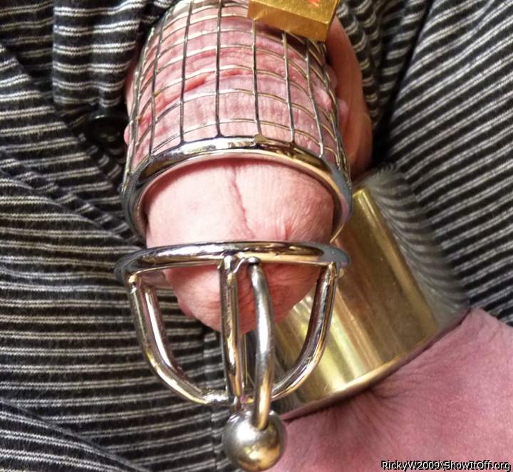 Luvly Caged banded cock balls &#129766;&#129766;