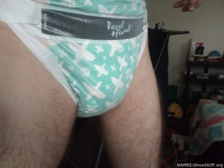 Wearing a new kind of Nappy!... Rascal