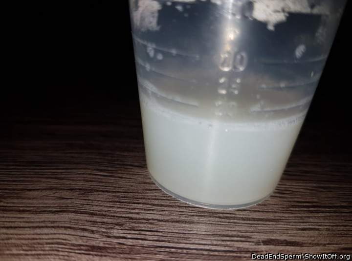 Some of my sperm 8 loads worth