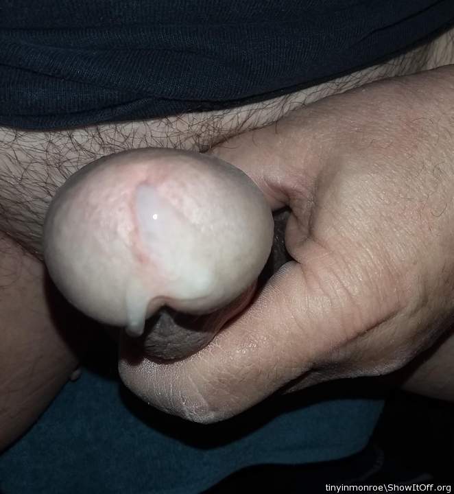 Delicious cockhead and cumshot