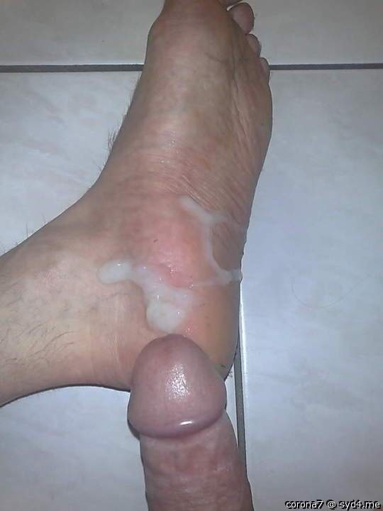 Oh fuck that's so hot!  can I also cum on your feet?  