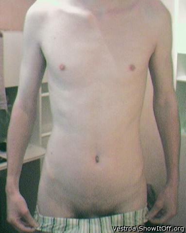 Stripping naked...