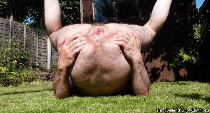 Sunning My Juicy Ass Hole
