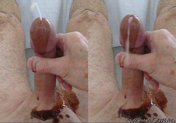 choc cock with cream!