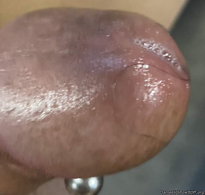 Close up of the head of my cock.
