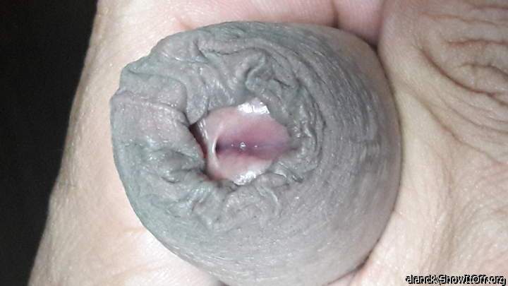 Id love to smooth with my lips that lovely flesh hood!    