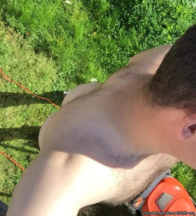 Wish I could do naked gardening for real not just a quick strip for a photo!!