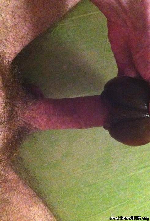 sliding in my ebony pussy toy