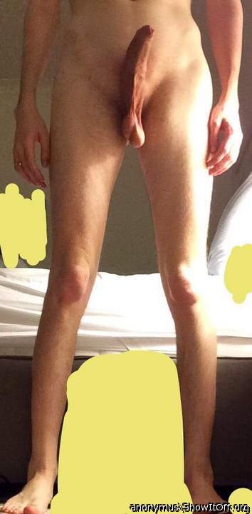 Hard cock low hanging balls and long legs!