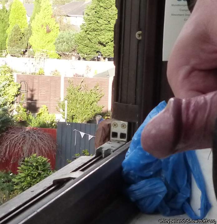 Will Have A Wank Now While Neighbour Is In Her Garden