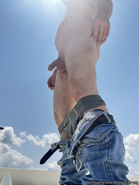 Outside at work