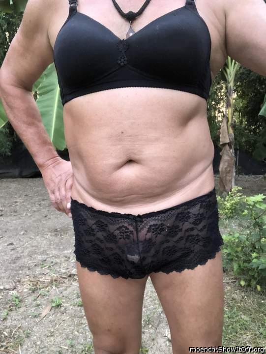 My black bra and panties
