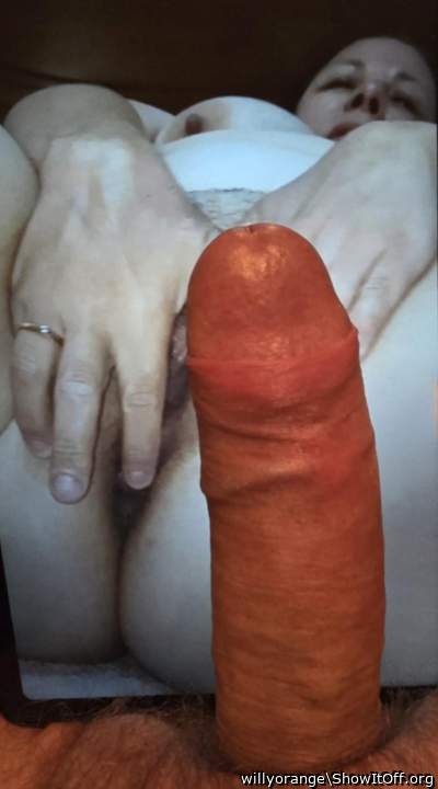 Sexy Angie74 wanted to show my hard cock on her hot picture