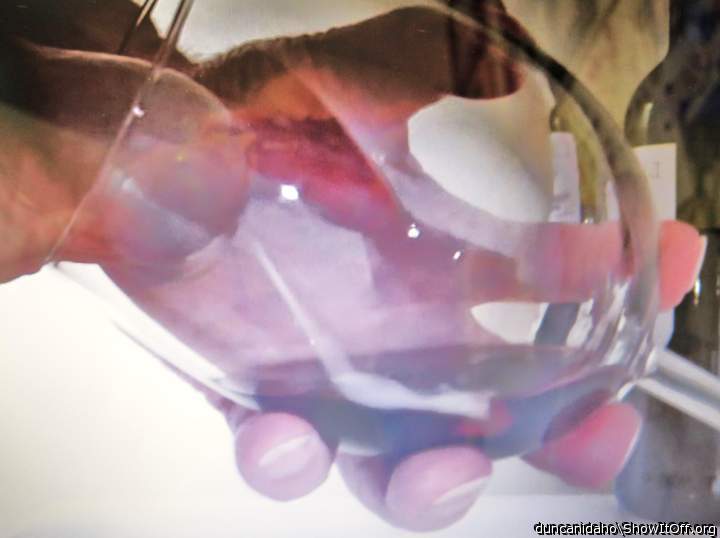 wanking in wine (from video)