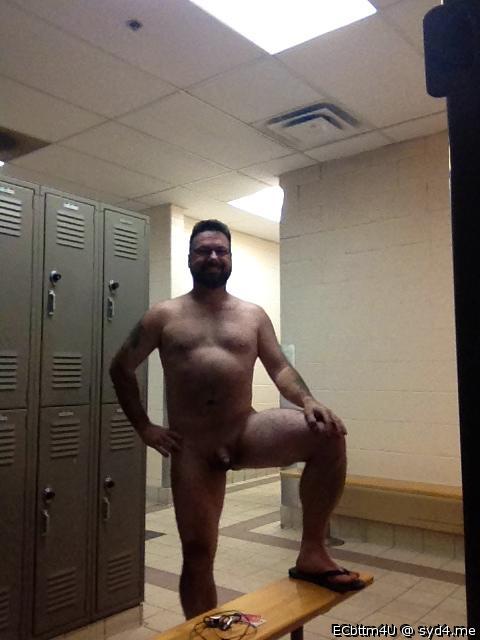 Stripping in the public shower